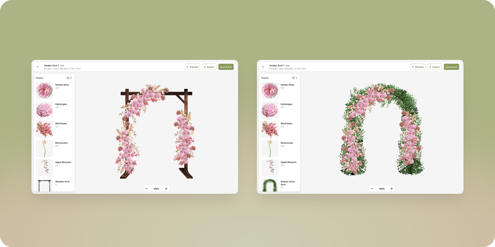 BloomVision flower-replacement canvas