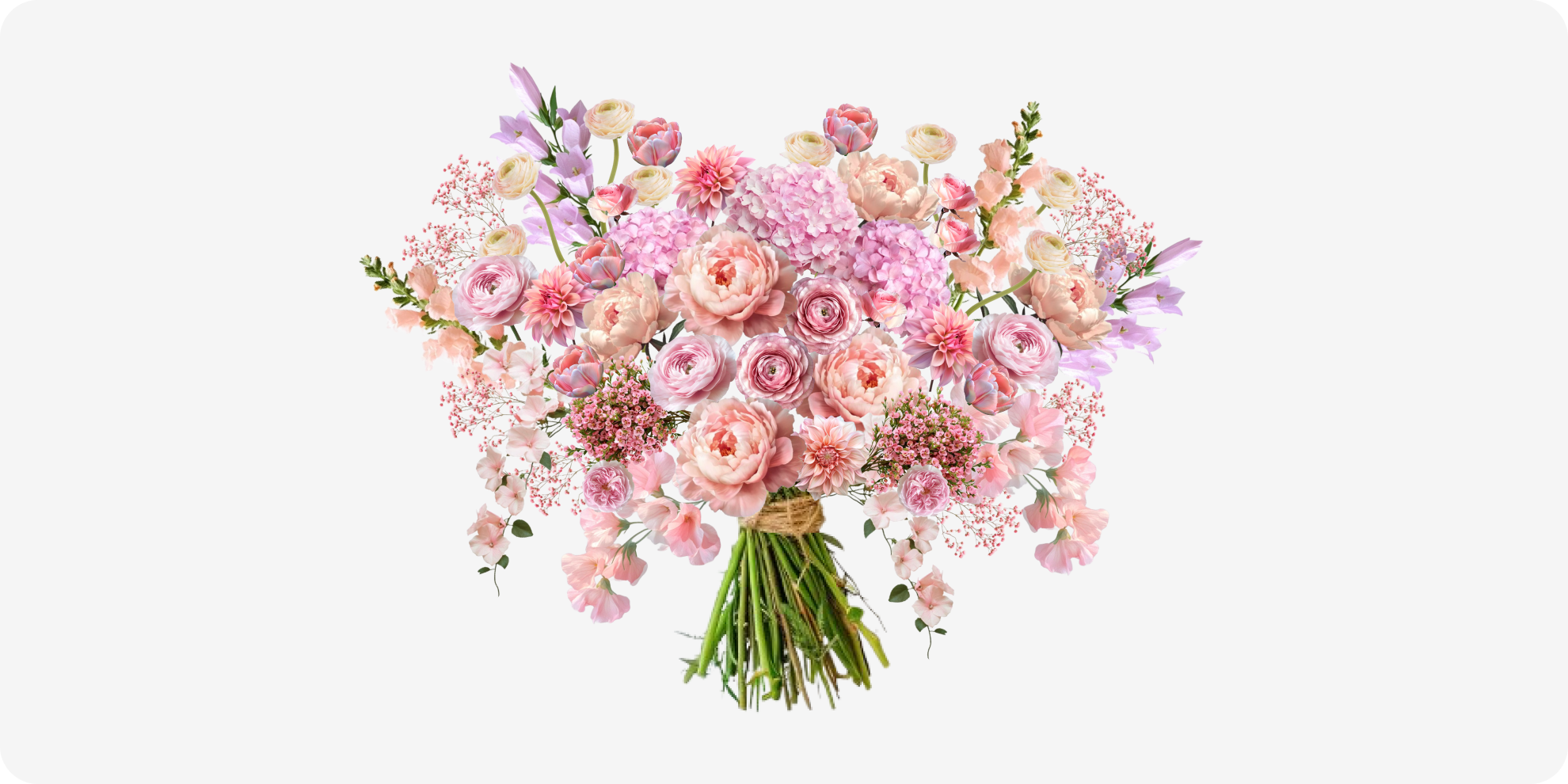 Completed bouquet preview
