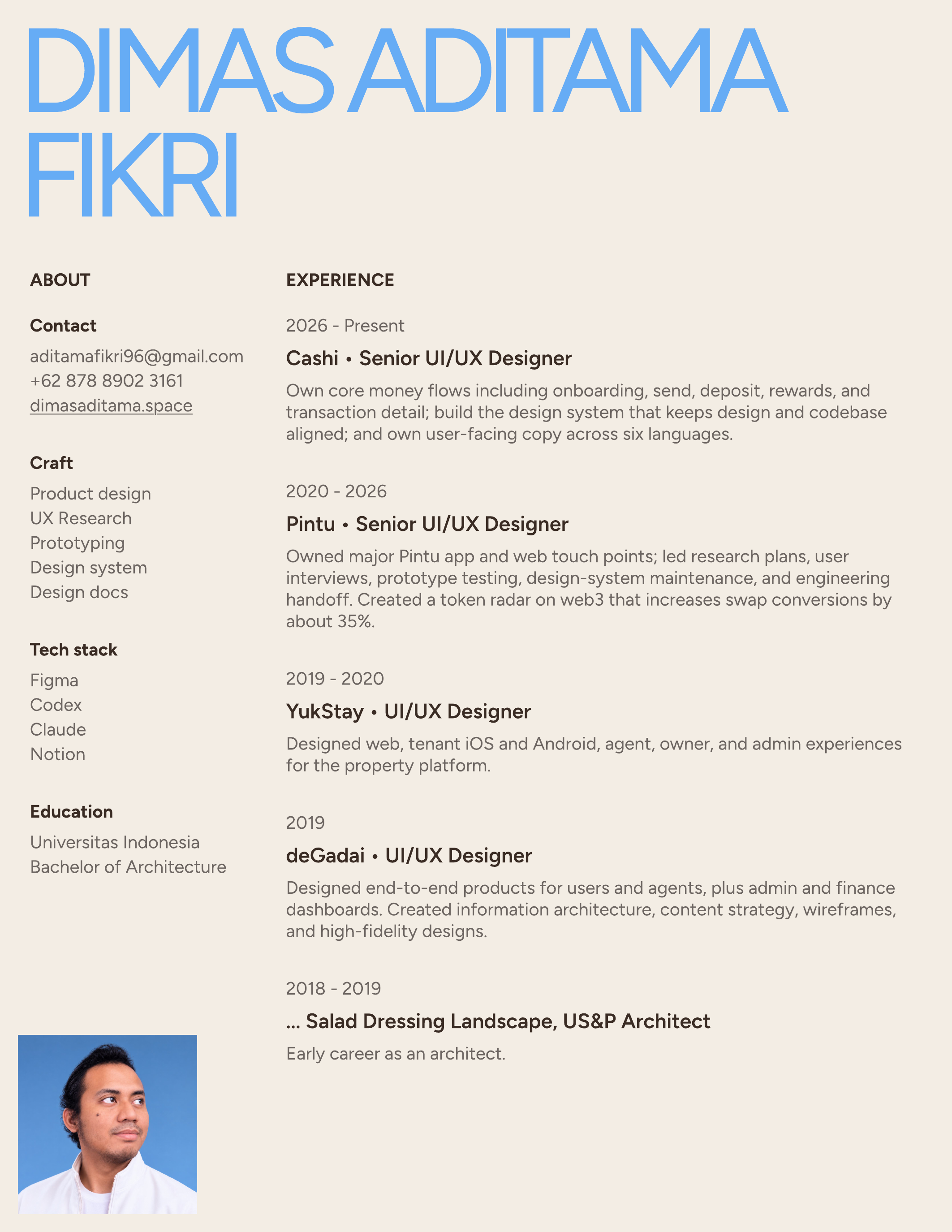 Dimas Aditama Fikri resume
